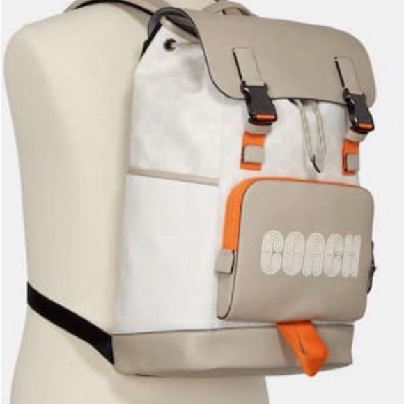 Coach track backpack colorblock signature canvas. NWOT - Picture 1 of 12